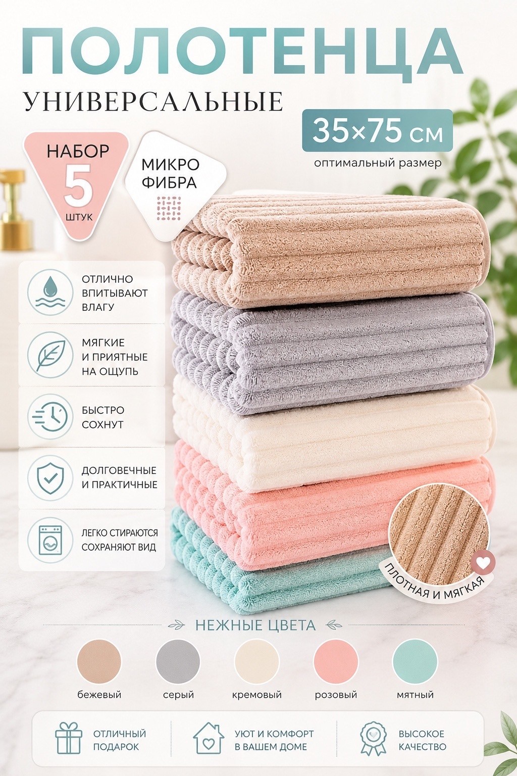 набор полотенца кухонные из микрофибры,набор кухонных полотенец из микрофибры 5 шт,набор полотенец из микрофибры,полотенца кухонные из микрофибры набор подарочный,полотенца кухонные набор махровые одн
