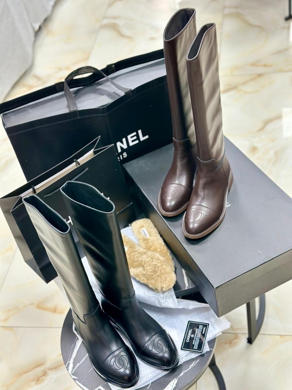 сапоги chanel,сапоги женские chanel,сапоги шанель,сапоги кожаные chanel,женские ботильоны chanel мягкие из кожаного спилка