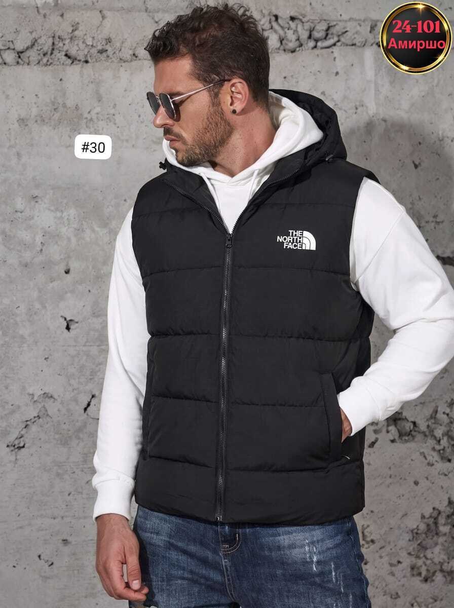 жилет утепленный the north face,мужской жилет,стильная жилетка,жилетка мужская,жилет