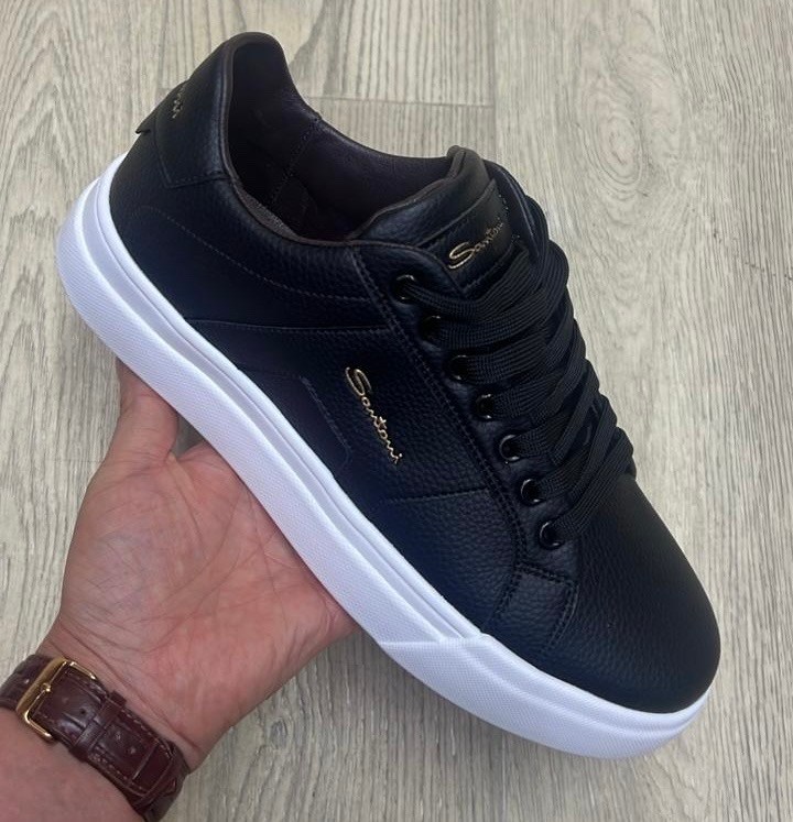 ,кроссовки santoni,кожаные кеды santoni,кеды мужские,мужской кроссовки