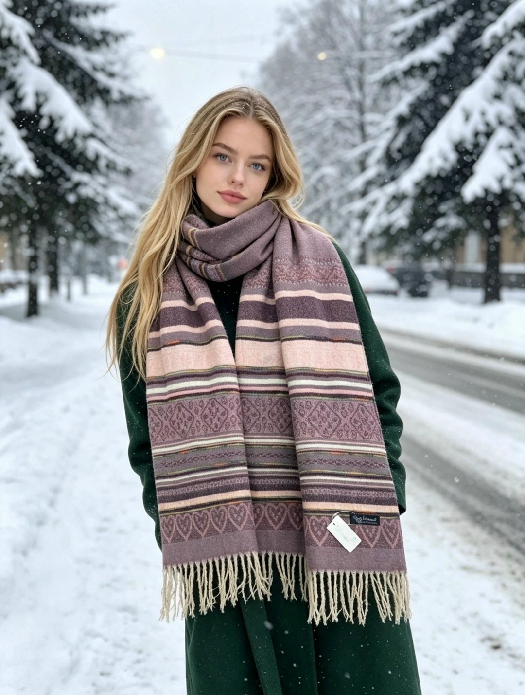 шарф объемный теплый палантин mimigirl,зима одежда,девушка,шарф,шарф женские