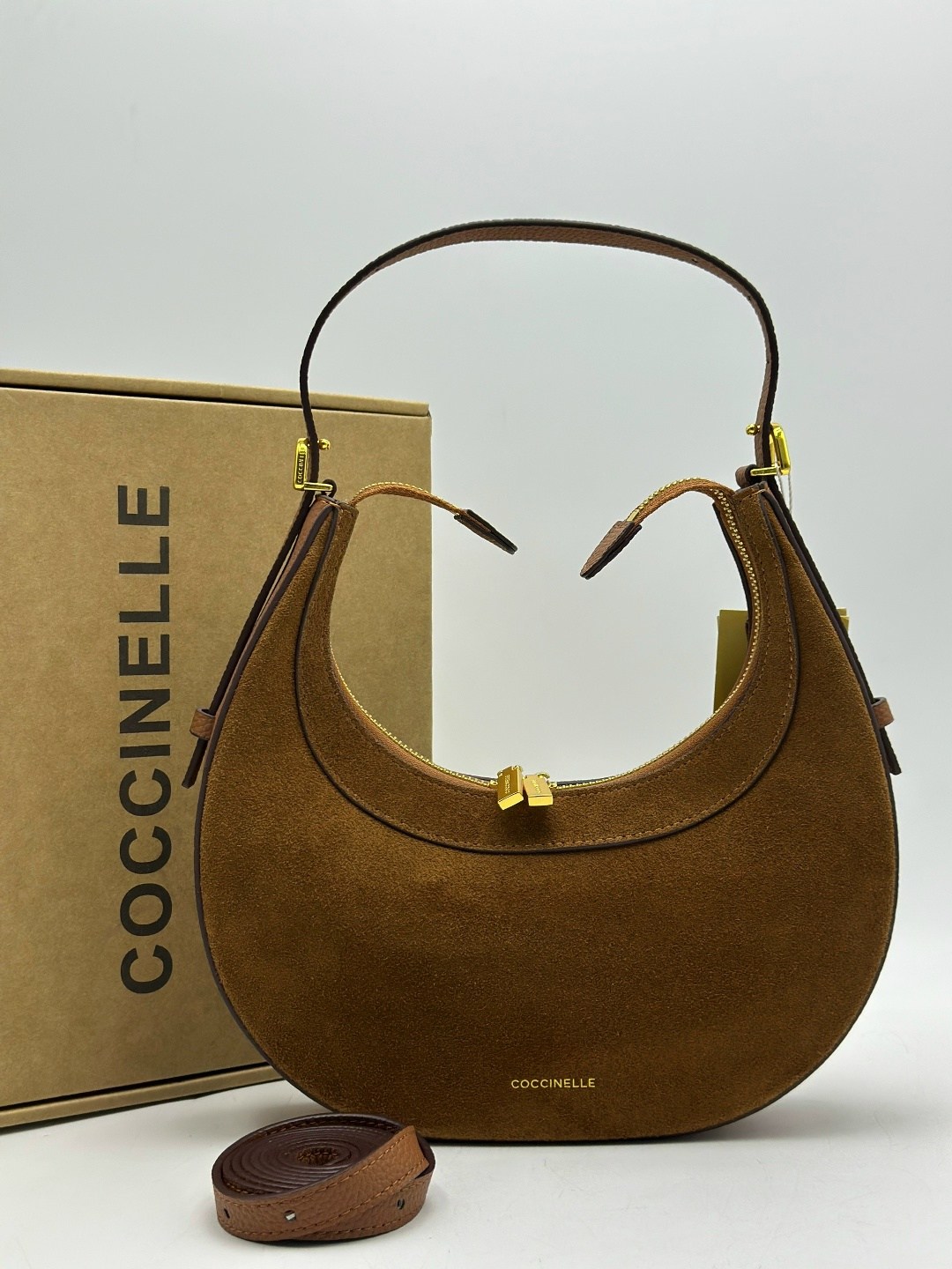 сумка coccinelle,сумка хобо coccinelle натуральная замша,брендовые сумочки,сумка coccinelle натуральная замша люкс,сумки женская