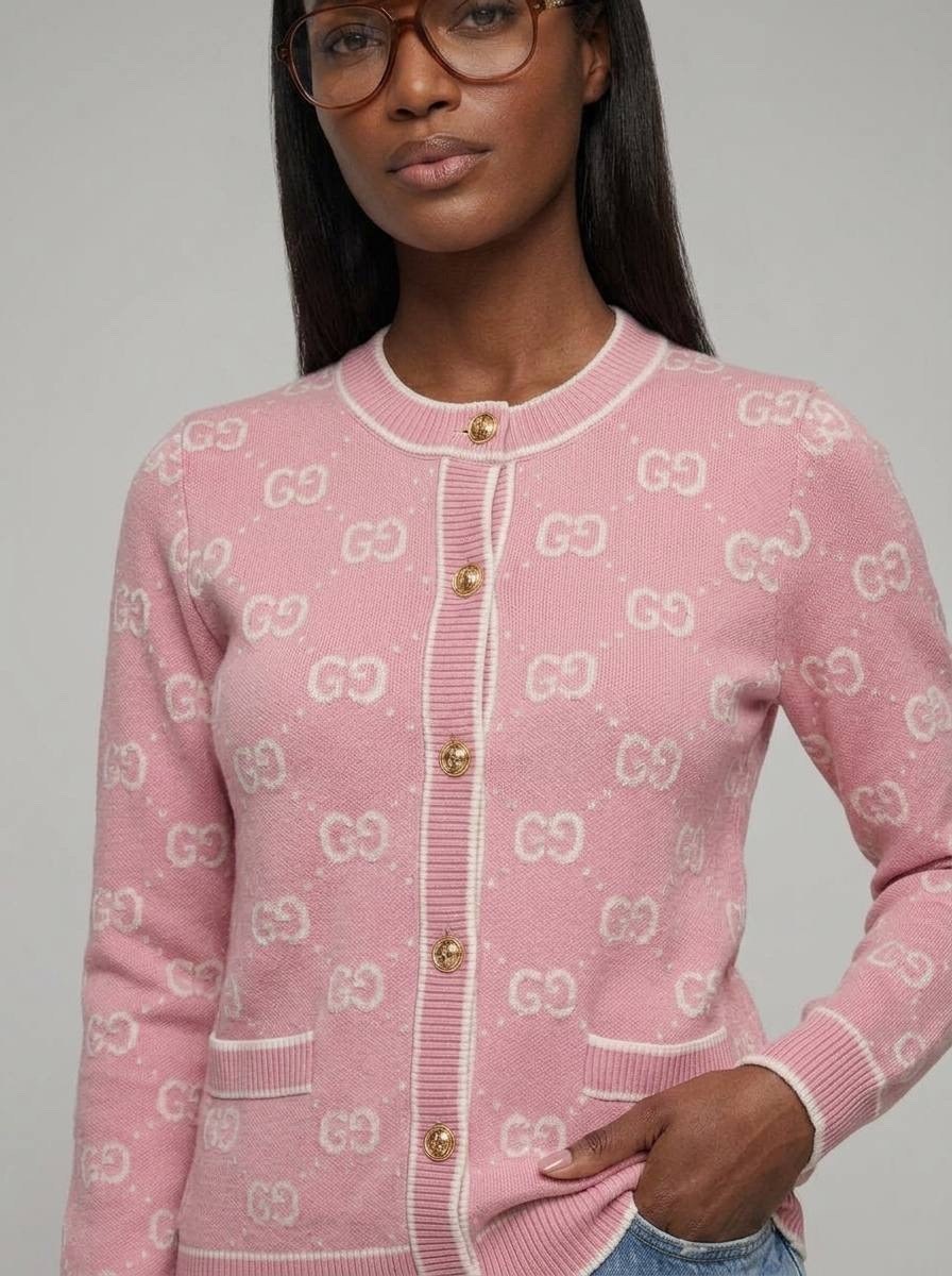 кардиган gucci,жаккардовый кардиган из шерсти и букле с узором gg gucci цвет baloon pink,кардиган розовый,gucci sweater,кардиган