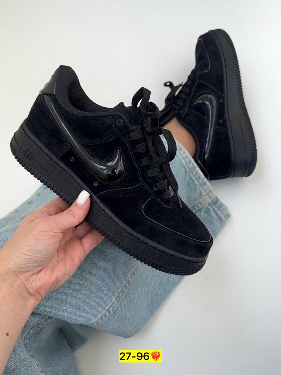 кроссовки,кросcовки nike air force 1,nike air force 1 low black,кроссовки найк мужские черные замшевые,nike air force 1