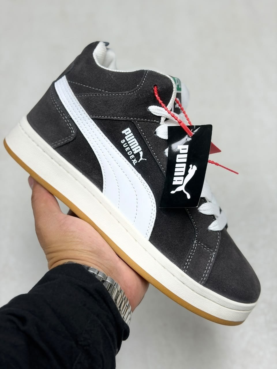 puma suede зимние кроссовки,puma кроссовки мужские,кроссовки puma,кроссовки зимние puma suede "black/white",puma suede classic high