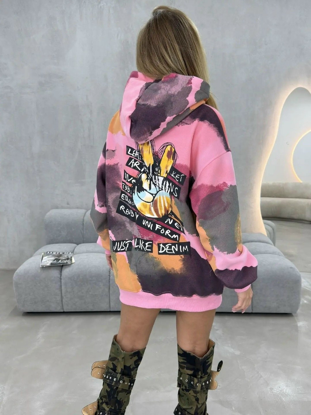 футболка оверсайз с принтом мики маус fashion lux,стильный свитшот,свитшот женская,кофта худи,толстовки свитшот