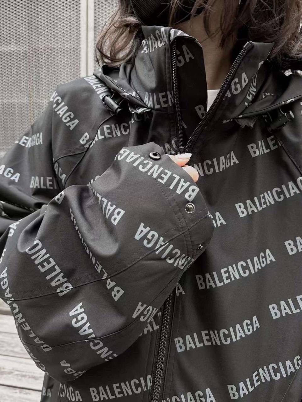 комплект верхней одежды balenciaga,баленсиага кристобаль,balenciaga windbreaker,уличная куртка