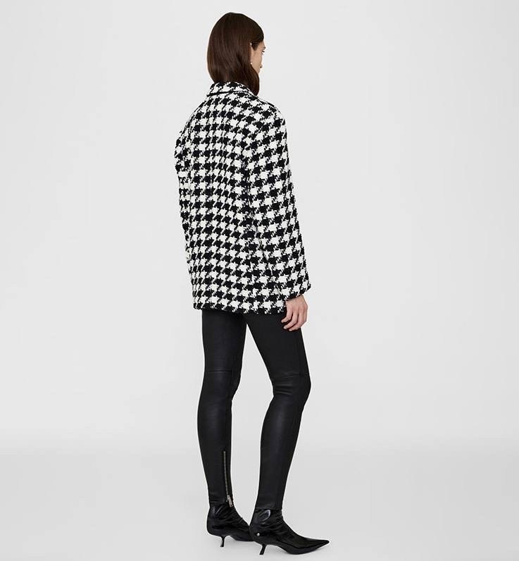твидовый жакет zara,жакеты,твидовый жакет зара,женские жакеты,жакет гусиная лапка