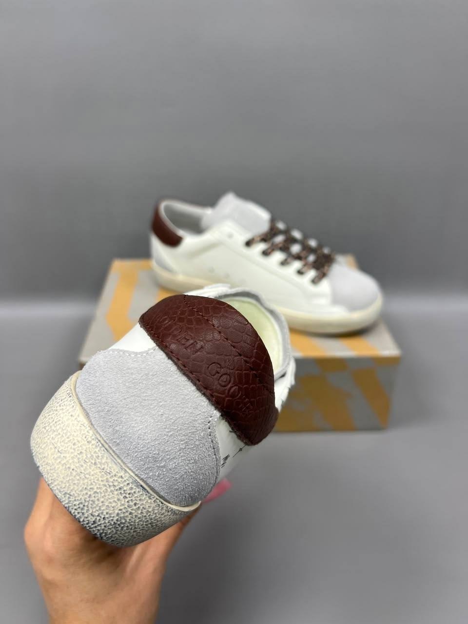 ,golden goose кроссовки,кеды golden goose,женские кроссовки,кеды голден гусы бело коричневые
