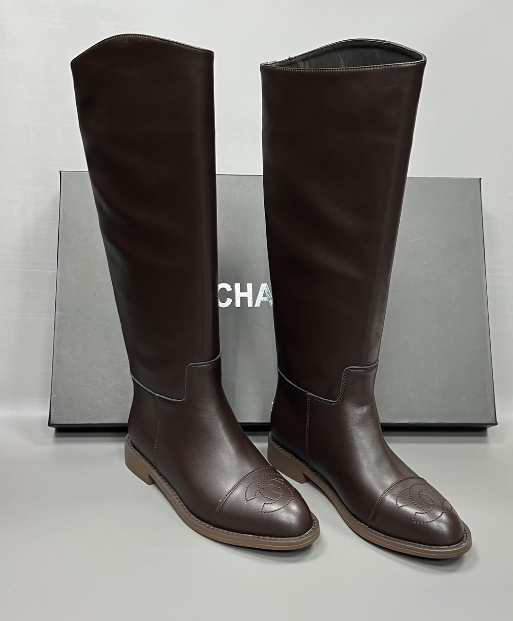 сапоги chanel,женские брендовые кожаные сапоги chanel premium,сапоги,сапоги шанель,