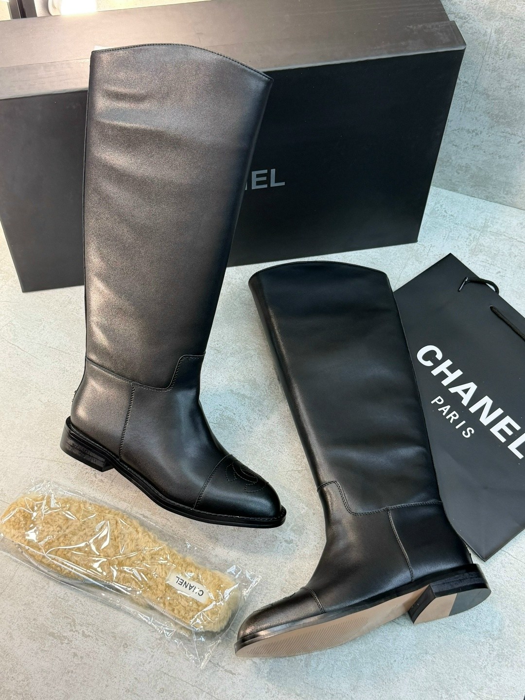сапоги chanel,сапоги шанель,женские кожаные сапоги chanel premium black,женские брендовые кожаные сапоги chanel premium,сапоги шанель черные