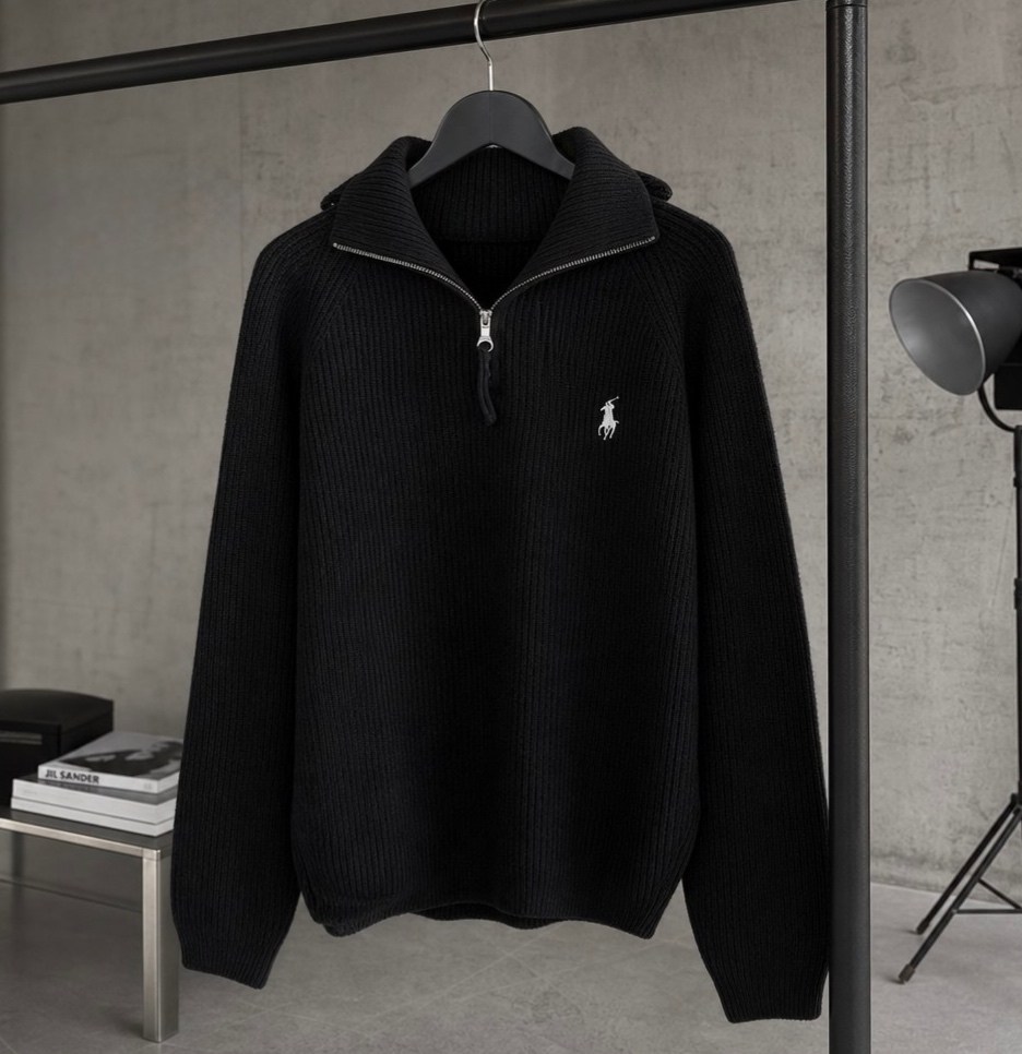 свитер polo ralph lauren,polo ralph lauren half-zip sweater,джемпер polo ralph lauren,polo ralph lauren джемпер мужской,хлопковый свитер на молнии 1/4 polo ralph lauren polo black