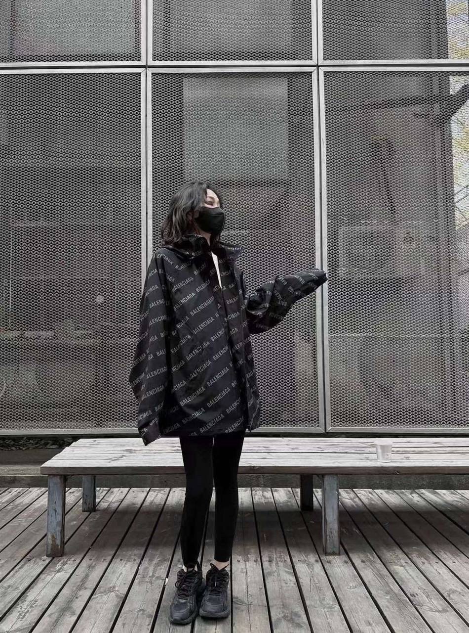 комплект верхней одежды balenciaga,баленсиага кристобаль,balenciaga windbreaker,уличная куртка