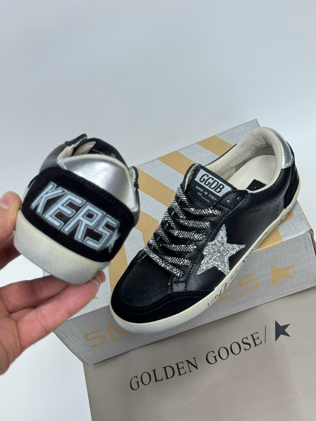 golden goose кеды hi star на платформе черный,,кеды golden goose, женская,golden goose кеды super-star черный