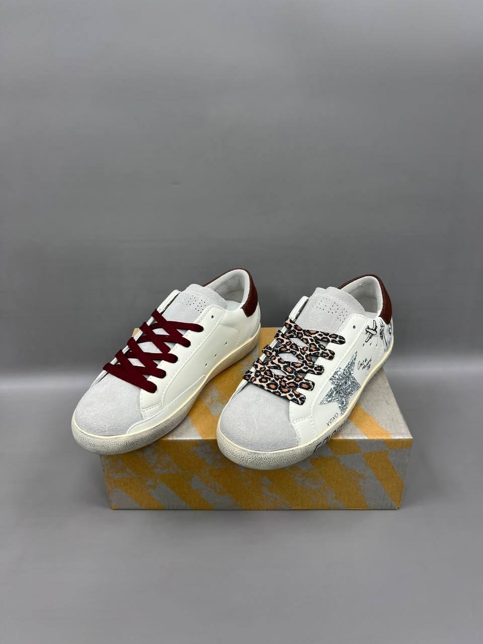 ,golden goose кроссовки,кеды golden goose,женские кроссовки,кеды голден гусы бело коричневые