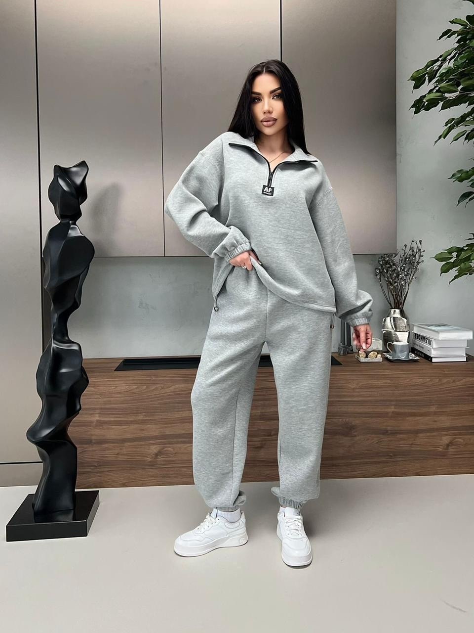спортивный женский костюм серый,костюм спортивный женский повседневный серый,костюм спортивный,женский спортивный костюм,костюм спортивный женский на флисе