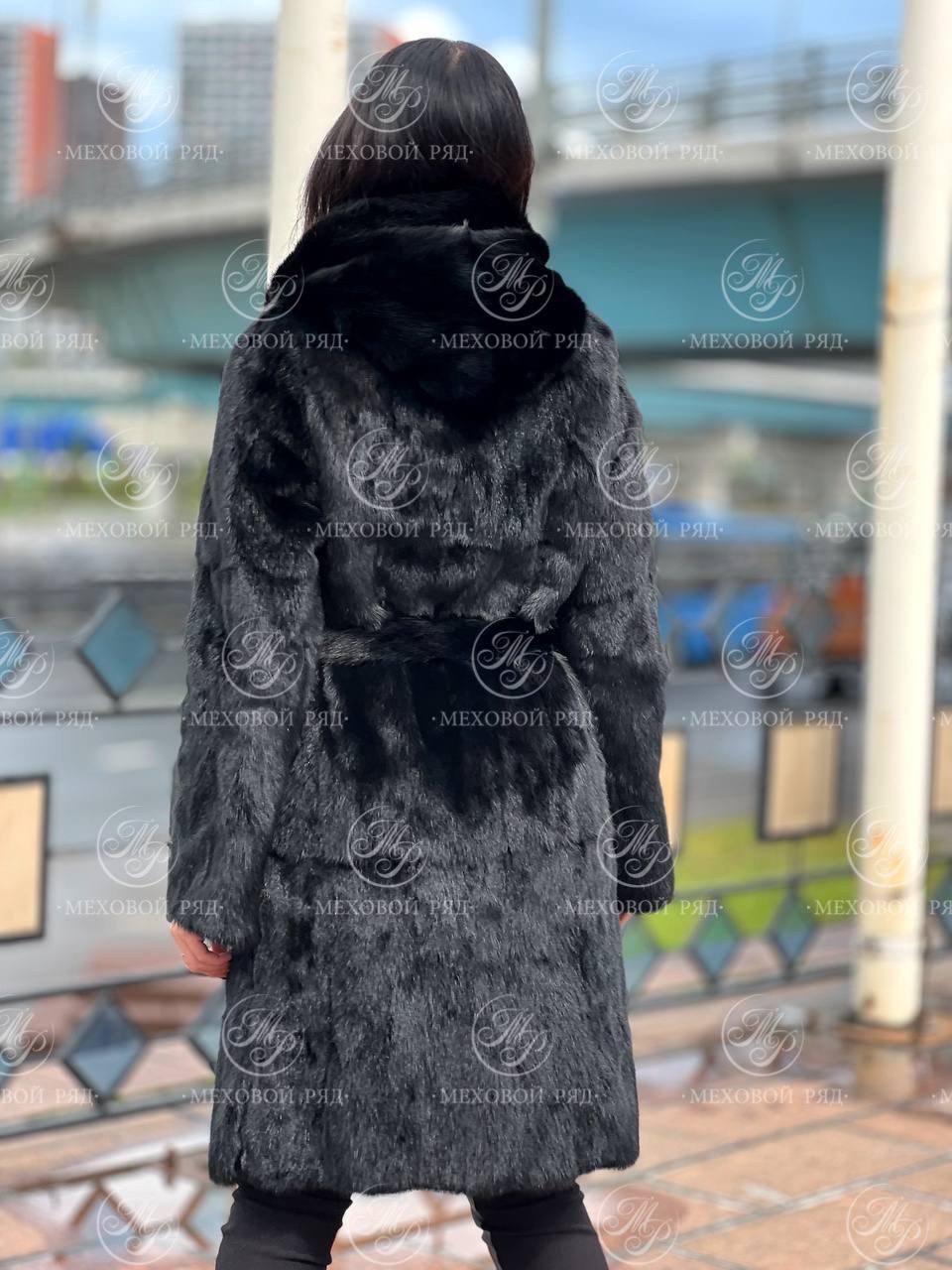 норковая шуба с капюшоном,норковая шуба,шуба с капюшоном,шуба норковая черный бриллиант с капюшоном,шуба (норка)