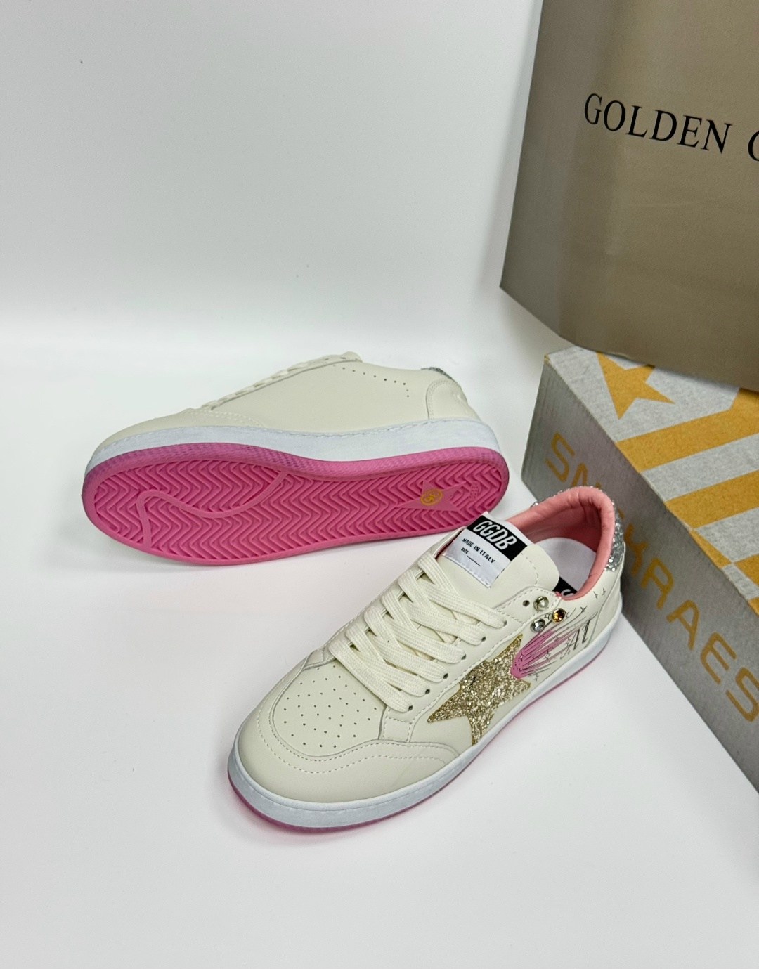 кроссовки golden goose,кроссовки golden goose ball star,кроссовки golden goose женские,кроссовки golden goose wmns ballstar milk gold кремовый,низкие кожаные кроссовки ballstar 12164 golden goose муль