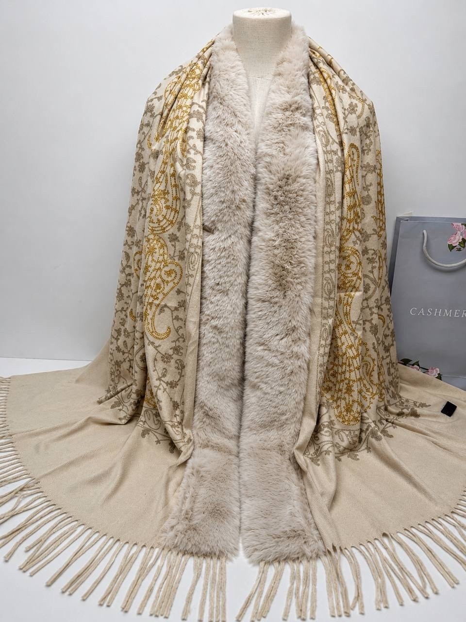 палантин cashmere двухсторонний,палантин теплый,палантин женские,теплые шарфы,палантин кашемир