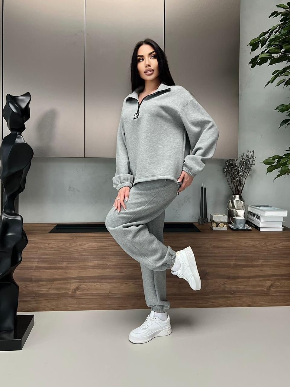 спортивный женский костюм серый,костюм спортивный женский повседневный серый,костюм спортивный,женский спортивный костюм,костюм спортивный женский на флисе