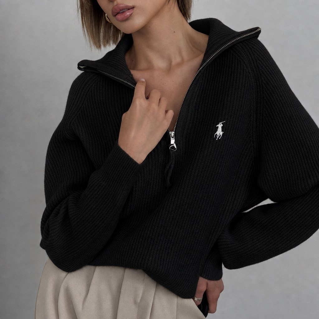 свитер polo ralph lauren,polo ralph lauren half-zip sweater,джемпер polo ralph lauren,polo ralph lauren джемпер мужской,хлопковый свитер на молнии 1/4 polo ralph lauren polo black