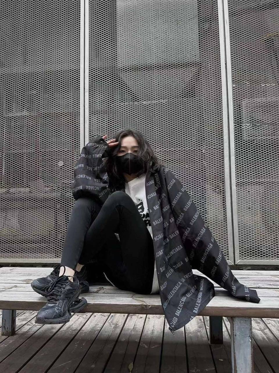комплект верхней одежды balenciaga,баленсиага кристобаль,balenciaga windbreaker,уличная куртка