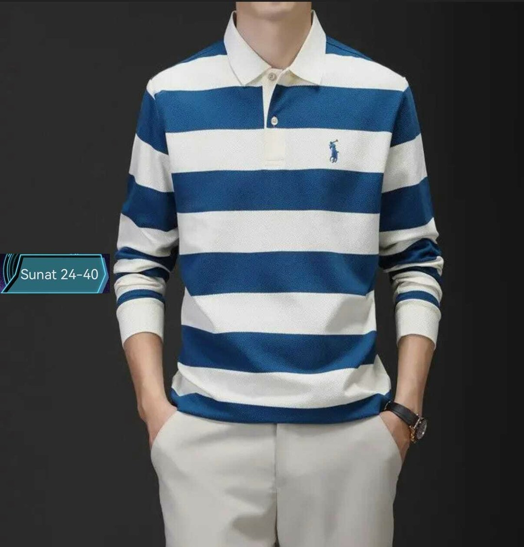 мужская кофта,мужской свитер,polo ralph lauren рубашка поло в полоску белый,длинными рукавами polo ralph lauren,кофта поло мужская