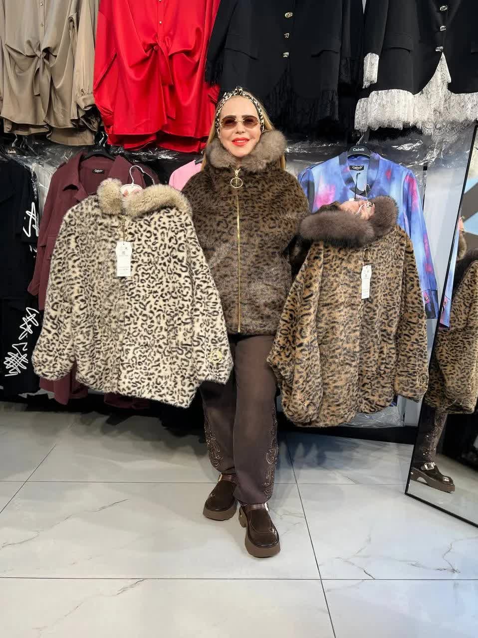 шуба искусственная леопардовая экомех lucky fashion,куртка меховая,куртка женская,куртка,леопардовая шуба