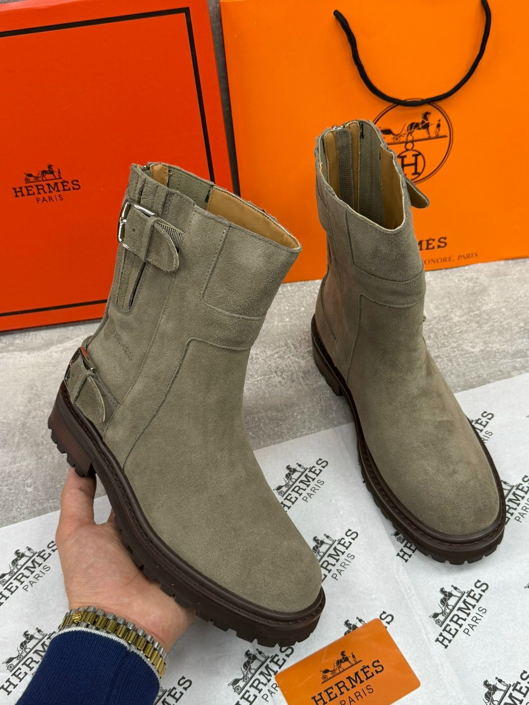 ботинки hermes,hermes сапоги,,полусапоги hermes, hermes