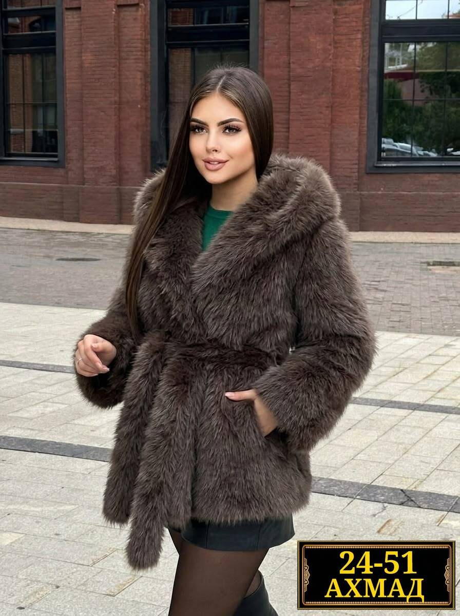 шуба искусственная экошуба зимняя с капюшоном (oversize) n&t store,шуба белая,шубка,искусственная шуба,женская искусственная шуба