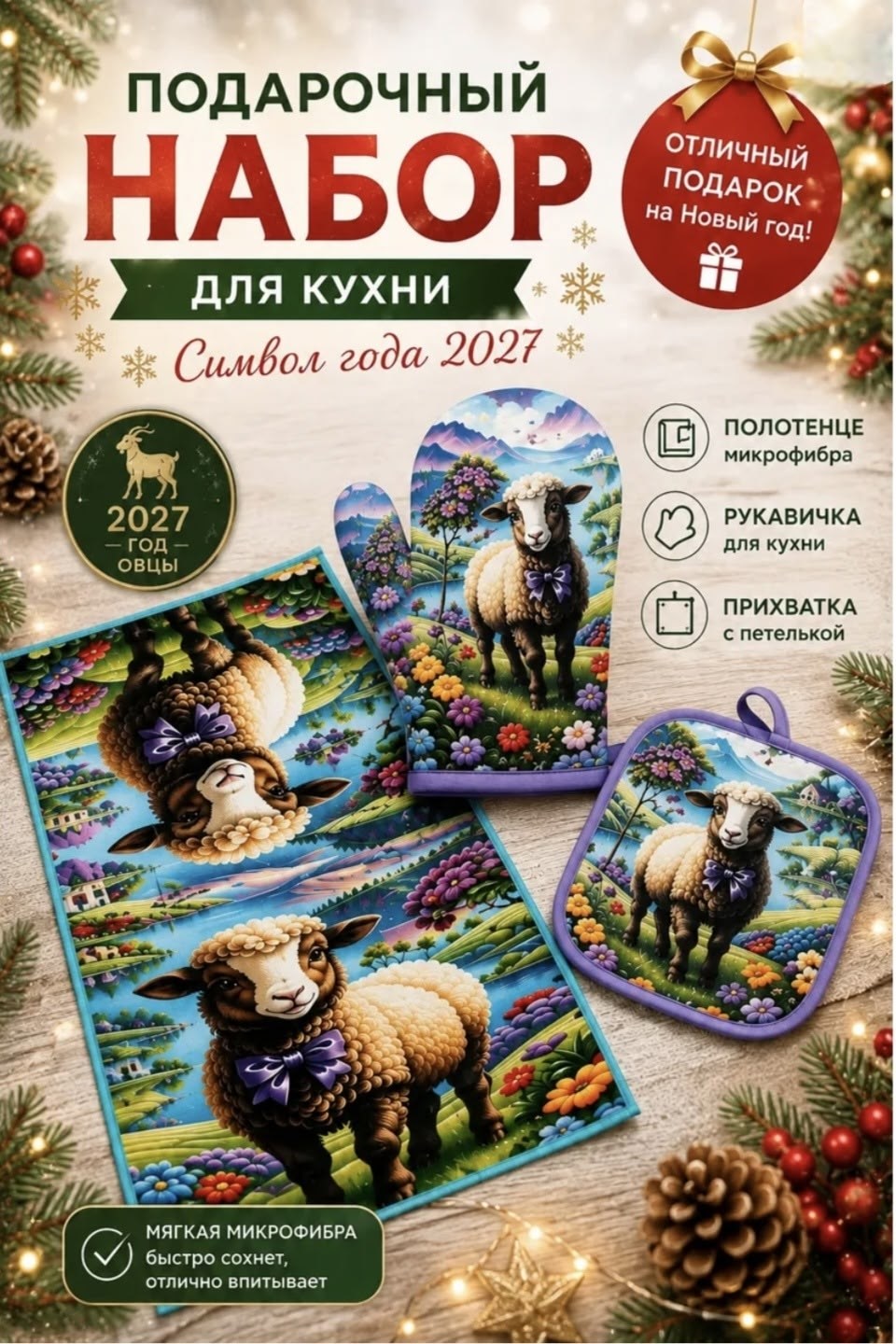 картина животного,новогодняя овечка,новогодняя коза,овца,овца животное