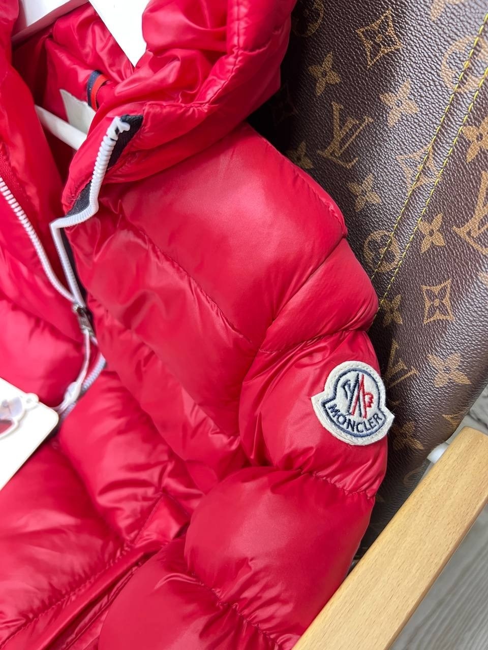 куртка монклер детская,пуховик new maya moncler enfant красный,куртка moncler,куртка монклер,moncler enfant