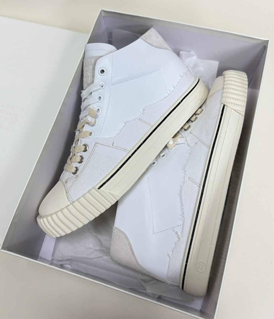 кеды maison margiela evolution,кеды maison margiela,комбинированные кеды maison margiela,,maison margiela кеды мужские