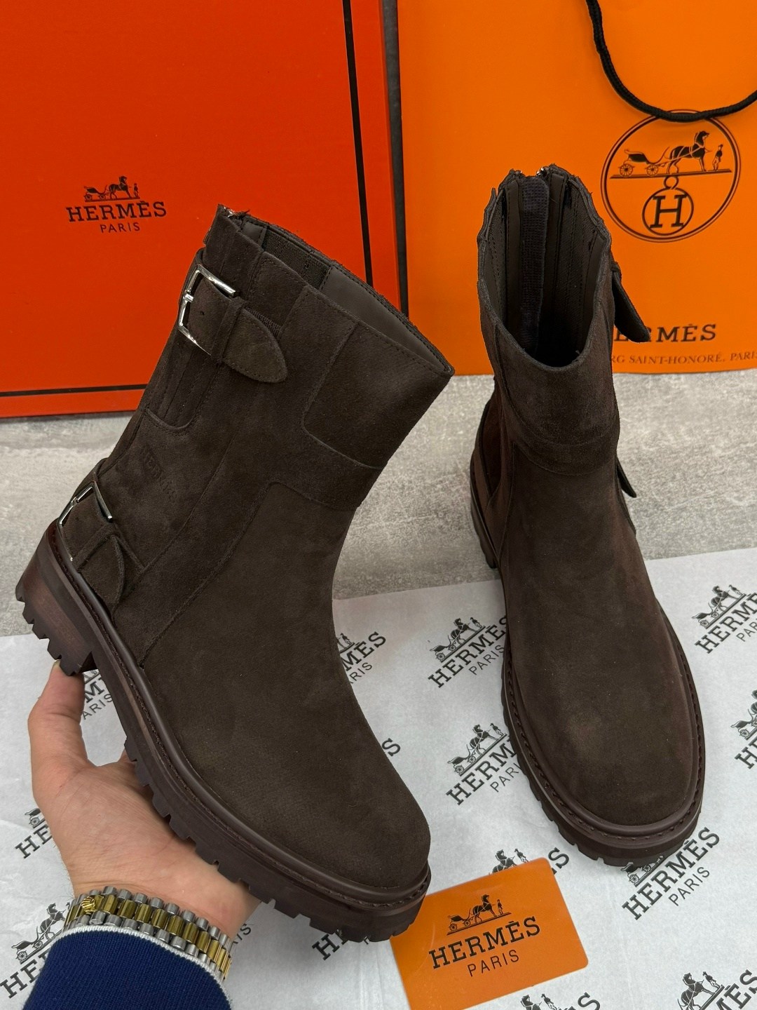 ботинки hermes,hermes сапоги,,полусапоги hermes, hermes