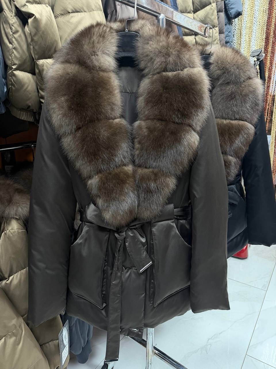 пуховик с натуральным мехом,зимние куртки,куртка с натуральным мехом,пуховики с мехом,женские пуховики