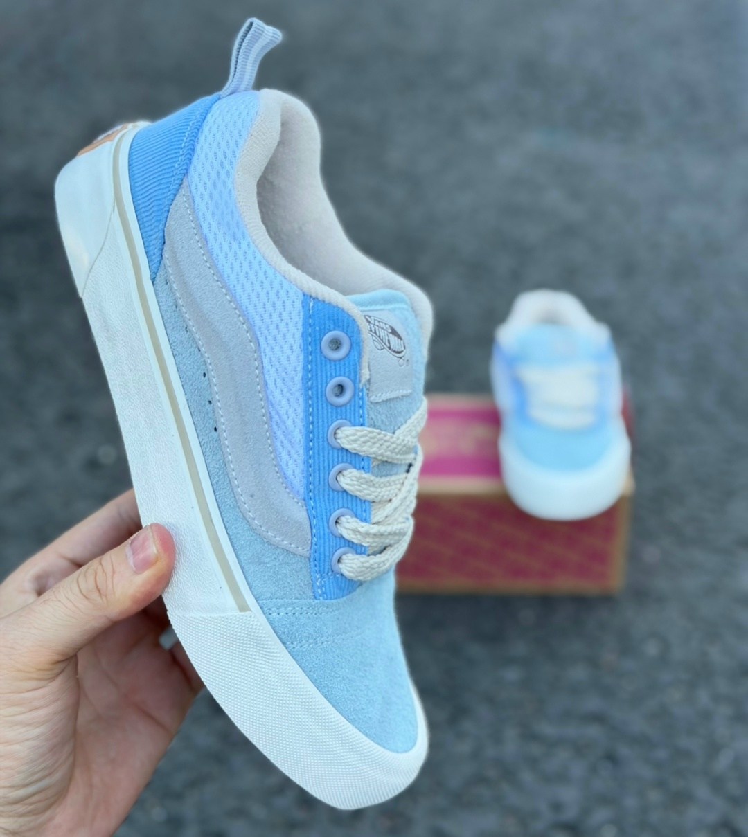 ,вансы голубые,vans knu skool blue,кеды vans knu skool,кроссовки vans