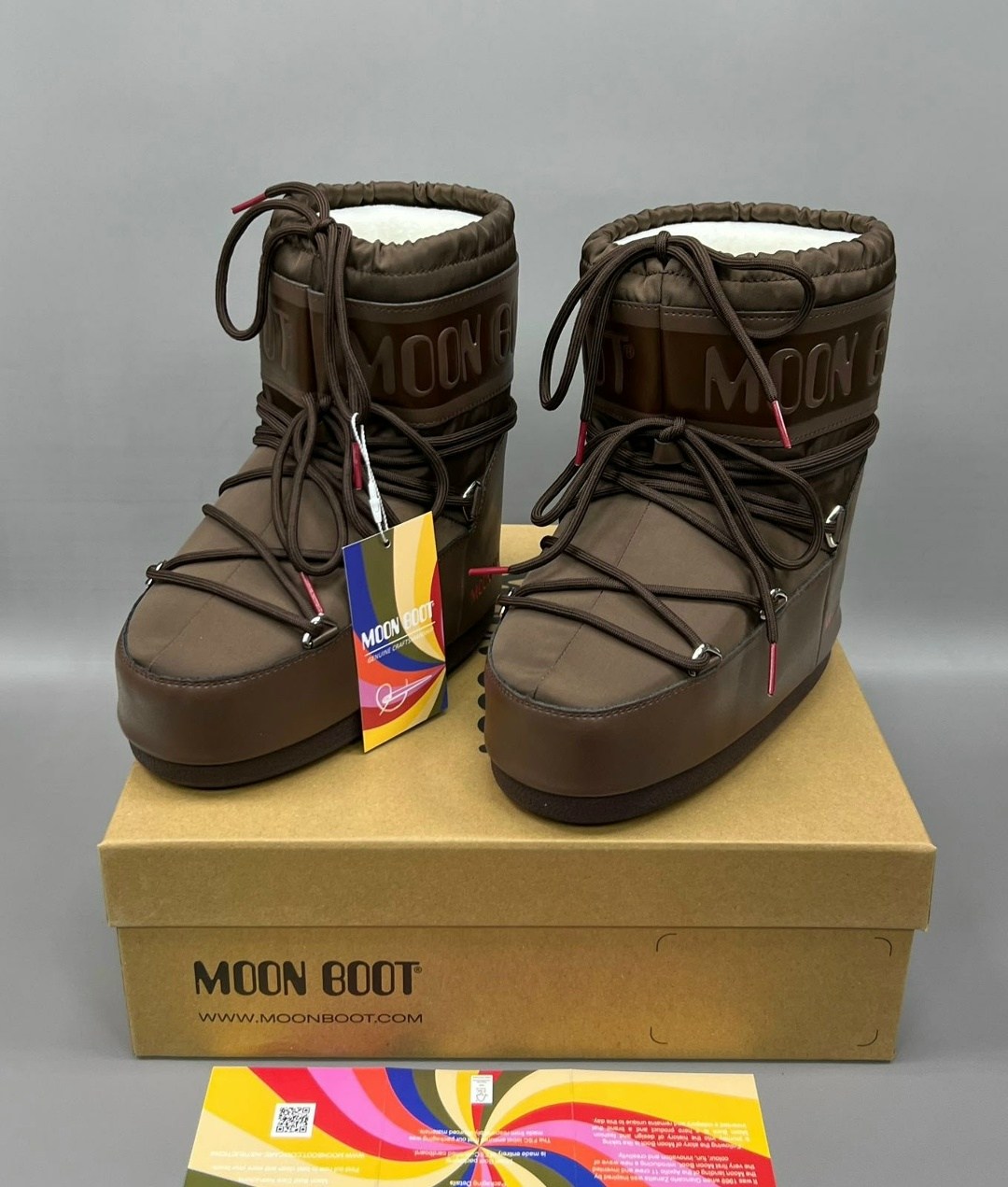 детские зимние ботинки icon nylon moon boot коричневый,зимние ботинки moon boot,зимние ботинки moon boot nylon moon boot,луноходы moon boot,зимние ботинки icon moon boot kids коричневый