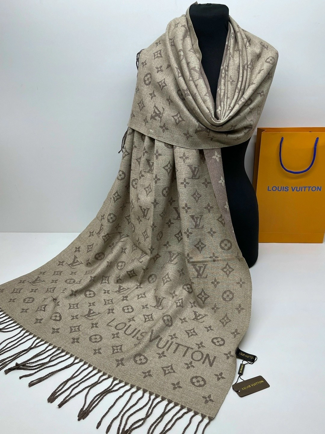 палантин/шарф louis vuitton тёплый,палантин женский,палантин тонкий женский,палантин,шарф женский