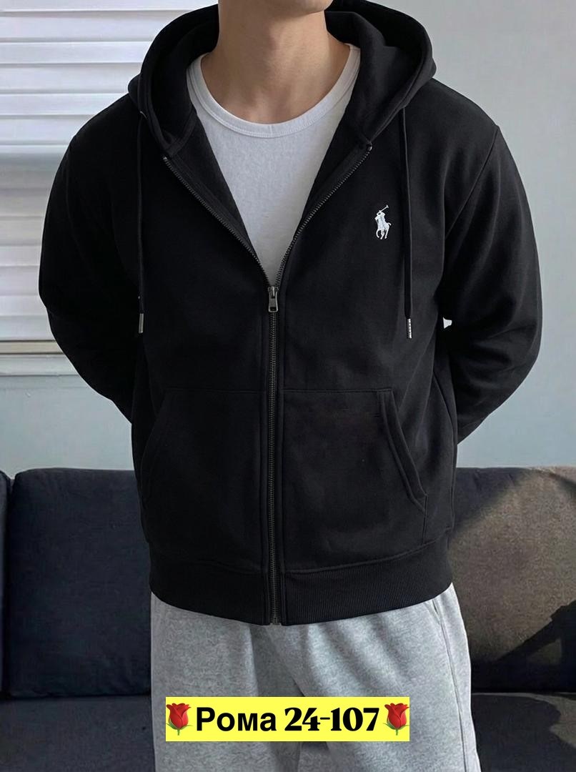 мужская мода,polo ralph lauren black full zip hoodie,polo ralph lauren zip hoodie black,polo hoodie,мужская уличная одежда