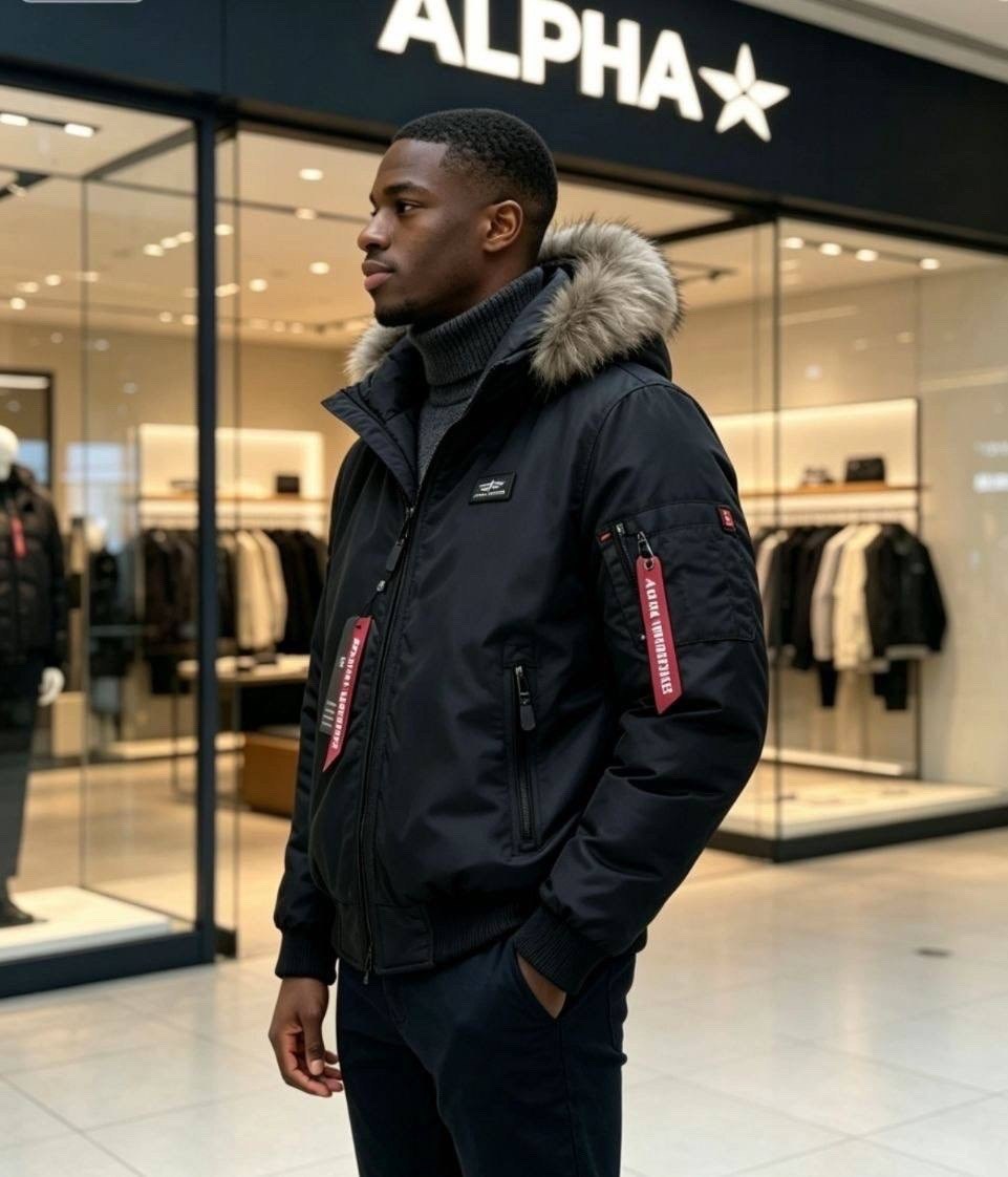 зимняя куртка alpha industries,куртка-бомбер с капюшоном alpha industries черный,зимняя куртка альфа индастриз мужская,зимняя куртка мужская,alpha industries куртка hooded ma1