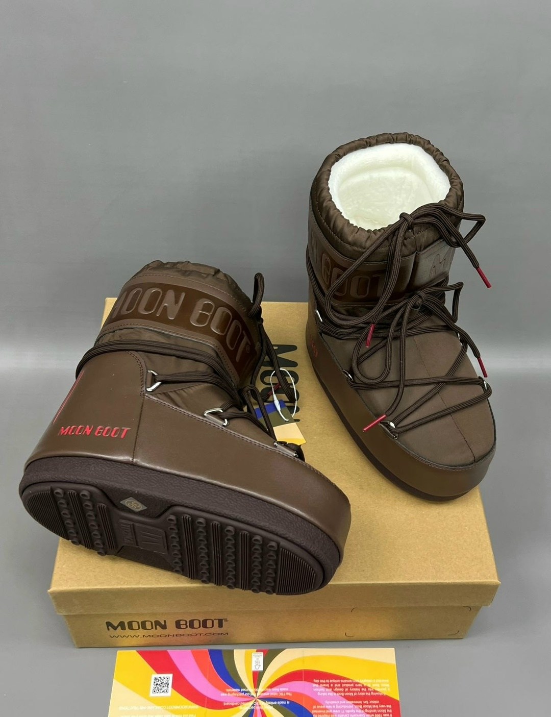 детские зимние ботинки icon nylon moon boot коричневый,зимние ботинки moon boot,зимние ботинки moon boot nylon moon boot,луноходы moon boot,зимние ботинки icon moon boot kids коричневый