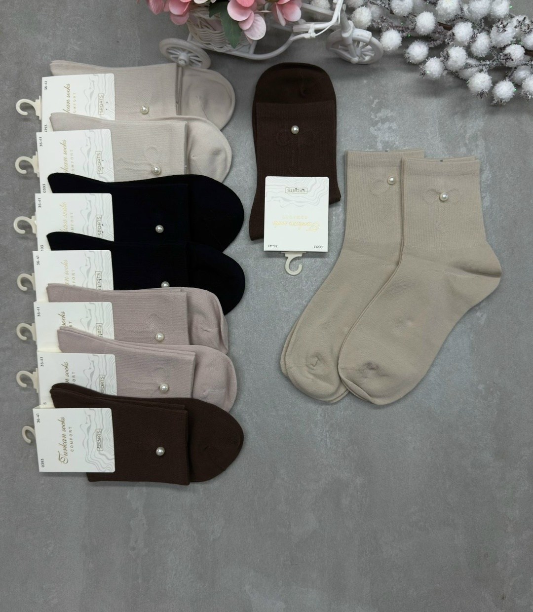 носки женские 10 пар,носки короткие хлопковые trendyfeet 221159795,носки женские,носки бежевые,носки женские средние