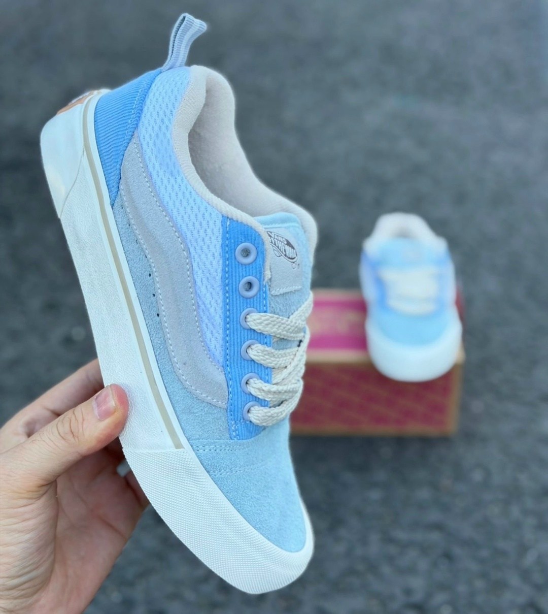 ,кеды vans knu skool,вансы синие,кроссовки vans,кроссовки vans knu skool