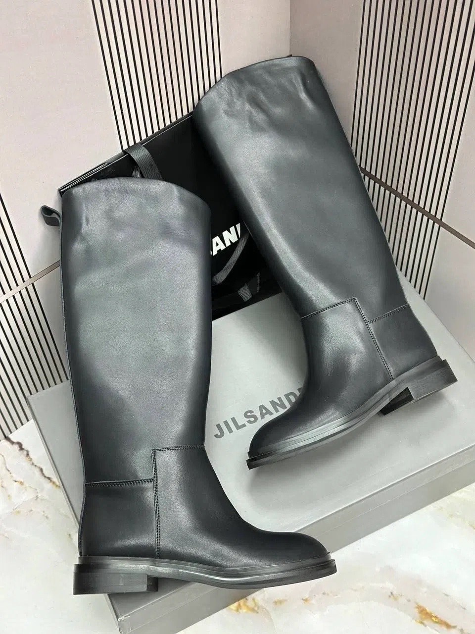 ,женские сапоги,женские брендовые кожаные сапоги chanel premium,женские сапоги jil sander кожаные черные,сапоги