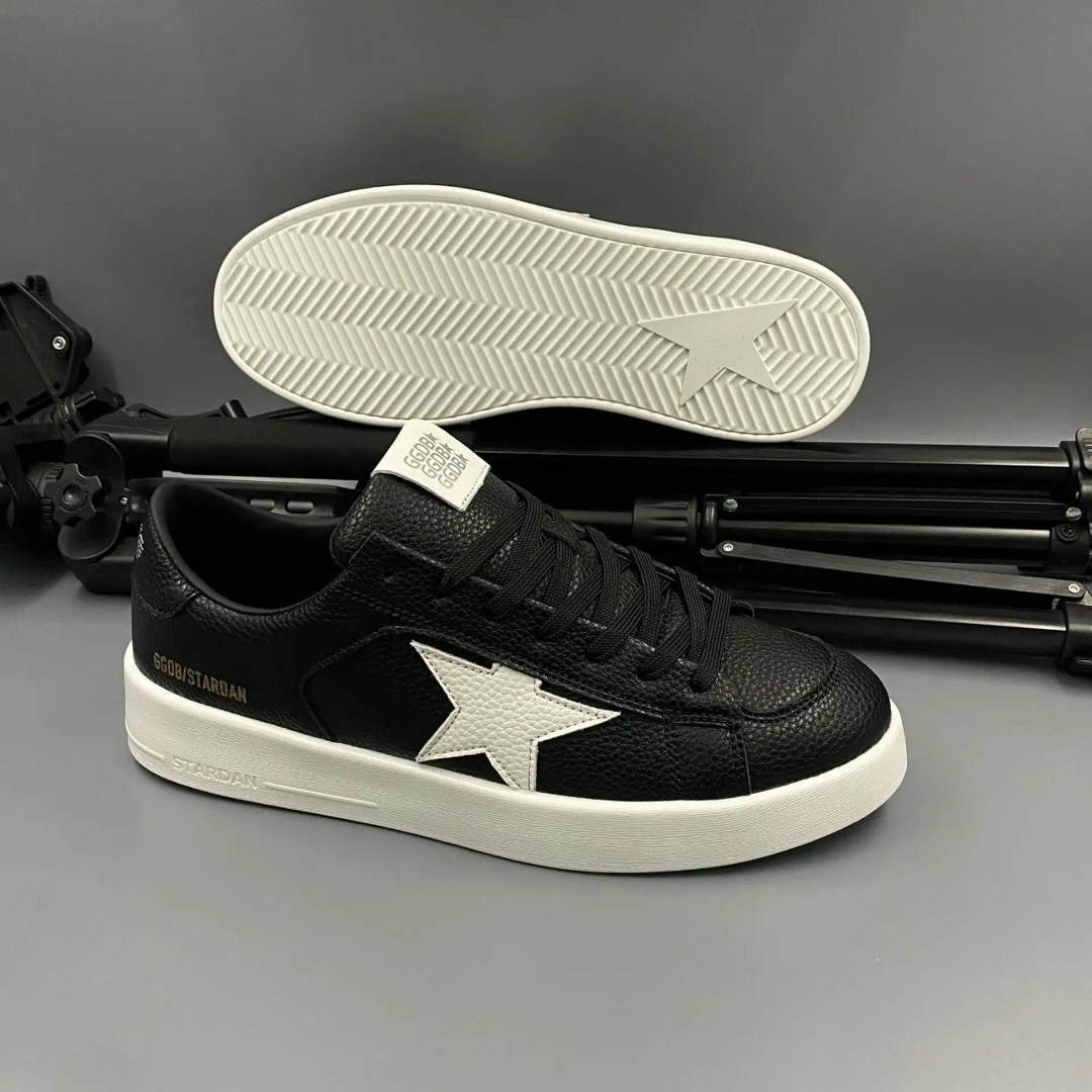 ,golden goose кеды hi star на платформе черный,черные кроссовки,кеды golden goose,кеды мужские