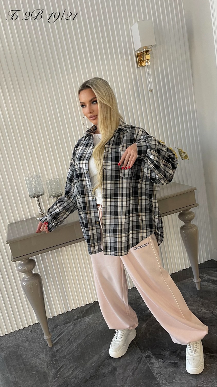 рубашка оверсайз в клетку теплая betrendy wear,женская рубашка,женская рубашка в клетку,рубашка в клетку,рубашка в клетку оверсайз