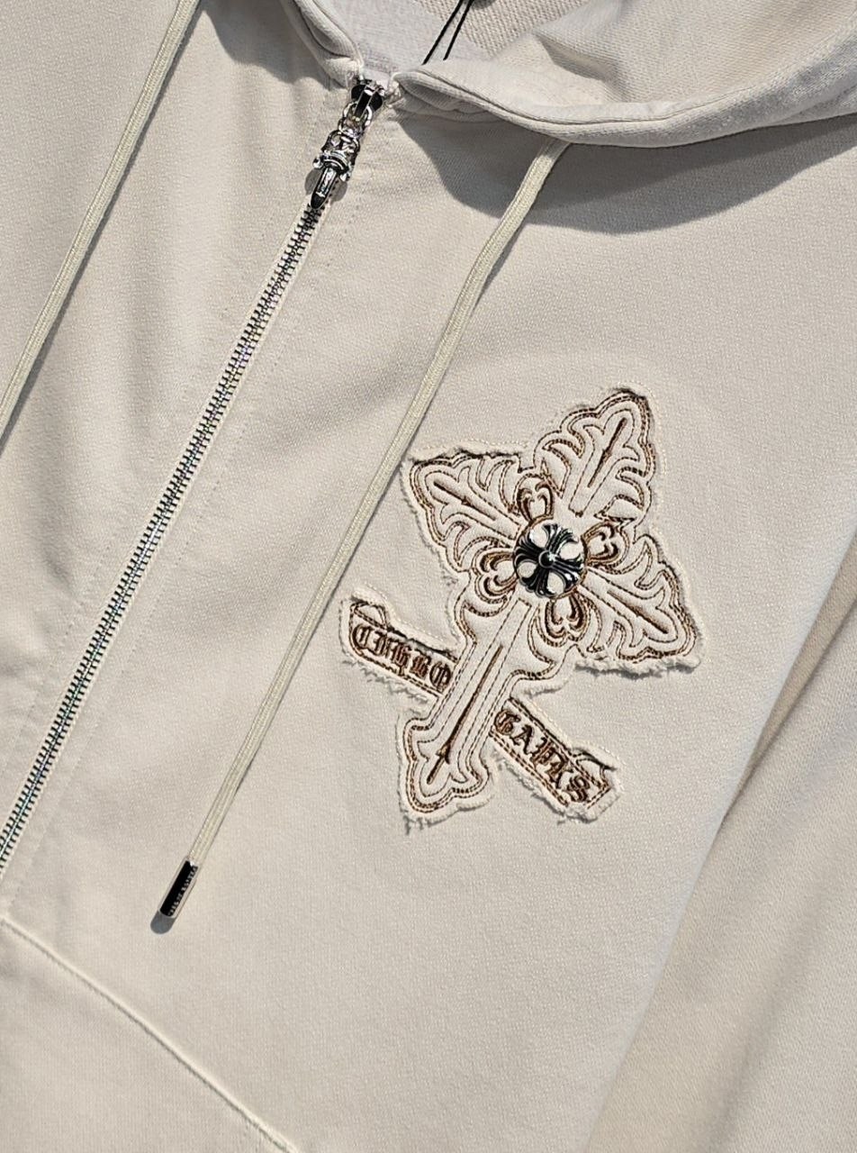 chrome hearts худи,толстовка в стиле,толстовка,толстовка с вышивкой,мужская толстовка с капюшоном
