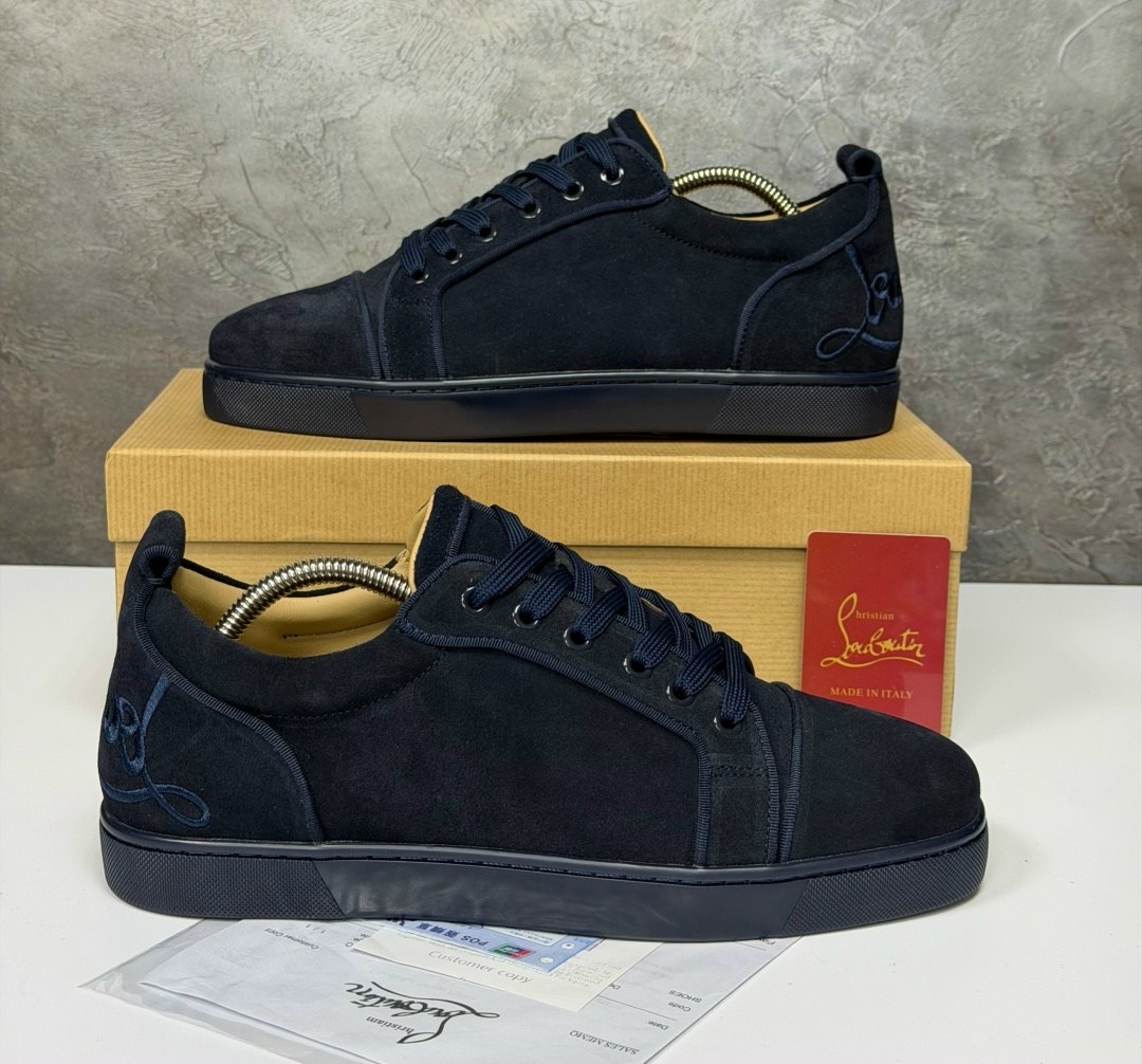 christian louboutin мужские кеды,кроссовки christian louboutin,christian louboutin кеды,кеды christian louboutin натуральная замша,christian louboutin темно-синие замшевые низкие кроссовки
