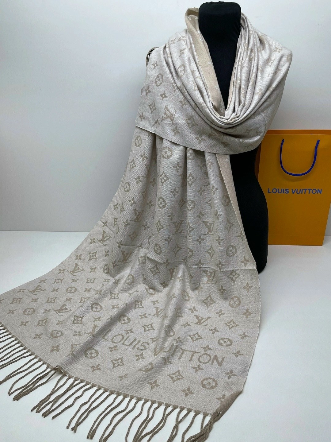 палантин/шарф louis vuitton тёплый,палантин женский,палантин тонкий женский,палантин,шарф женский