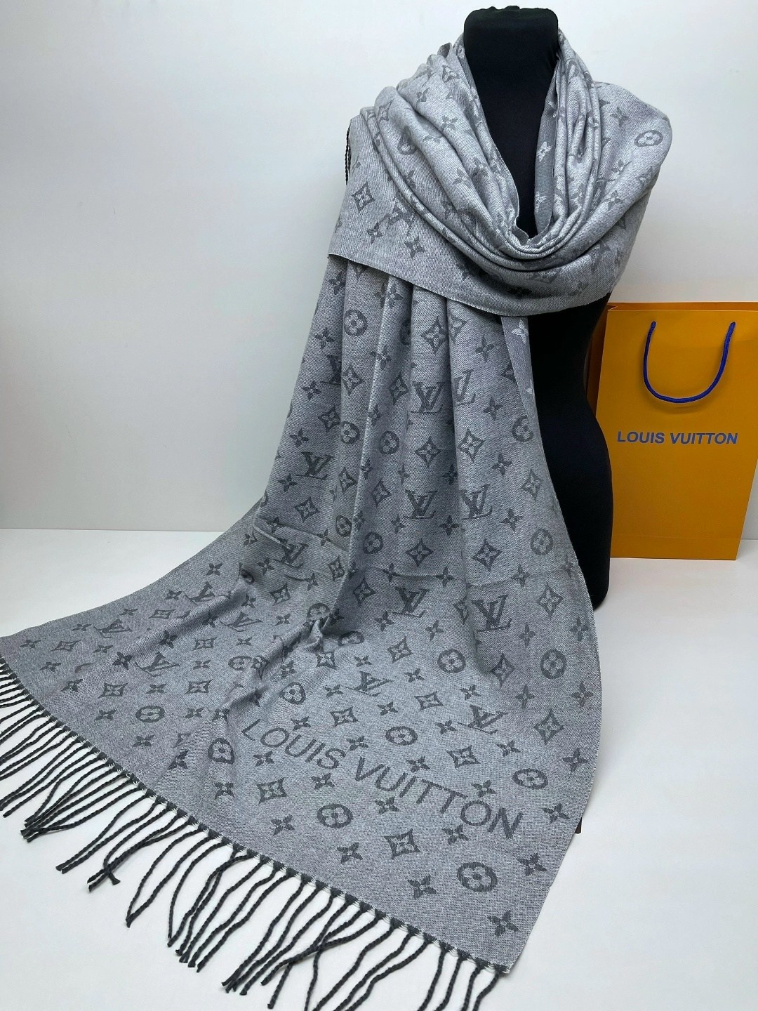 палантин/шарф louis vuitton тёплый,палантин женский,палантин тонкий женский,палантин,шарф женский